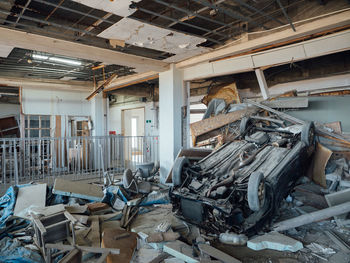 Interior of abandoned factory