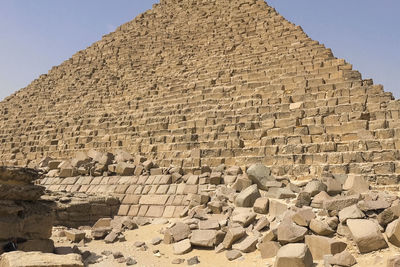 Low angle view of old ruins