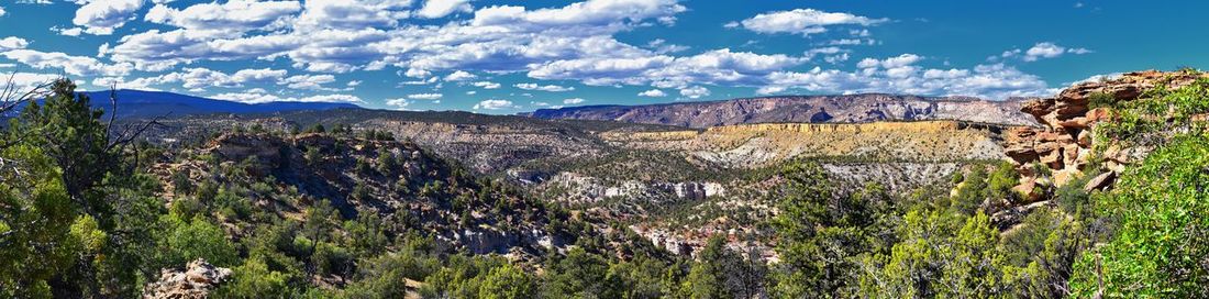 Escalante petrified forest state park views from hiking trail of the surrounding area lake utah