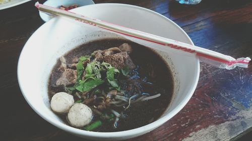 Close-up of food in bowl