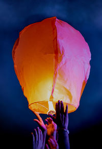 Diwali celebration with paper lantern