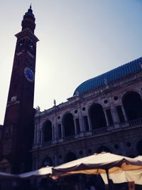 Low angle view of historical building against sky