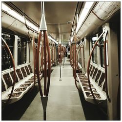 View of empty walkway