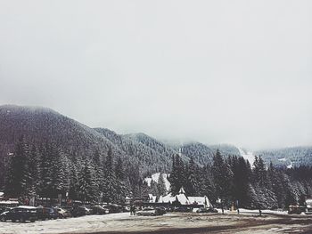 View of mountain range