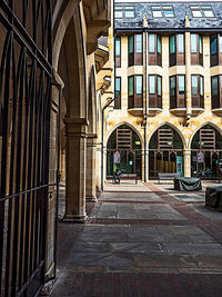 View of street in old building