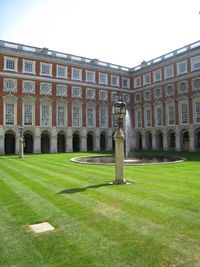 View of historic building against clear sky