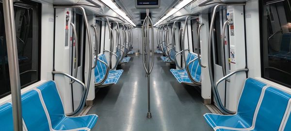 Interior of train