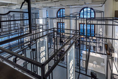 Low angle view of staircase in building