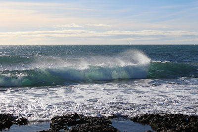 Scenic view of sea against sky