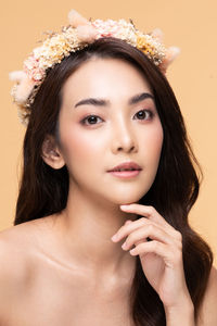 Portrait of a beautiful young woman
