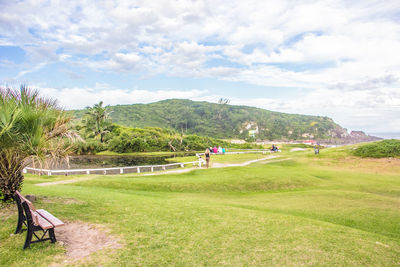 Scenic view of landscape against sky