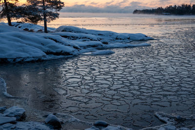 Scenic view of lake