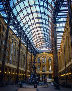 Interior of hays galleria in city