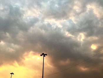 Low angle view of cloudy sky