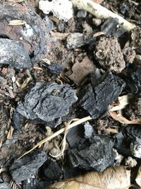 Full frame shot of rocks on field