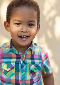 Portrait of smiling boy