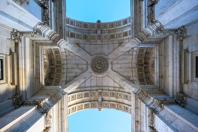 Low angle view of historical building against sky