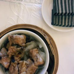 Meal served in plate