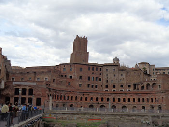 View of historic building against cloudy sky