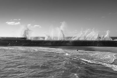 Panoramic view of sea against sky