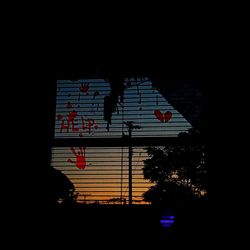 Silhouette of building