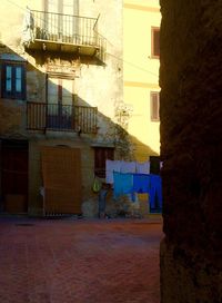 Alley with buildings in background