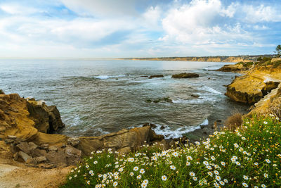 Scenic view of sea against sky