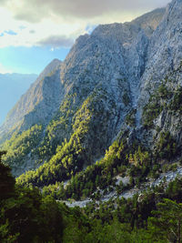 Mountain landscape of the samaria gorge 