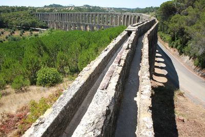Panoramic view of aqueduct