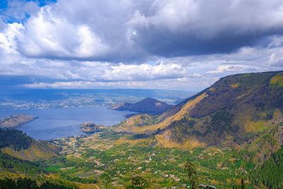 Scenic view of landscape against sky