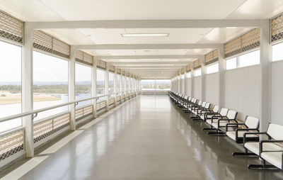 View of empty corridor