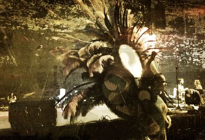 Fountain in the dark