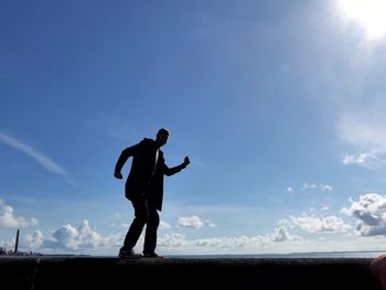 Low angle view of a man