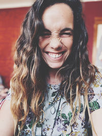 Portrait of smiling young woman