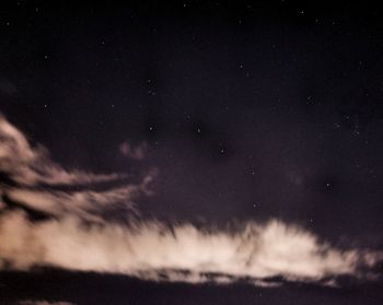 Low angle view of field against sky