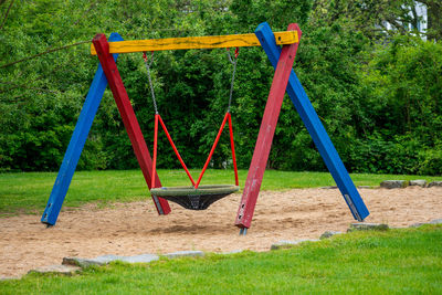 Colorful kids playground in the park