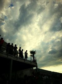 Low angle view of cloudy sky