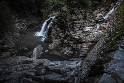 Waterfall in forest