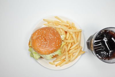 Close-up of food served in plate