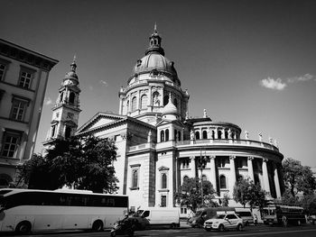 View of cathedral and buildings against sky