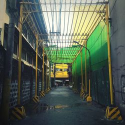 Interior of abandoned building