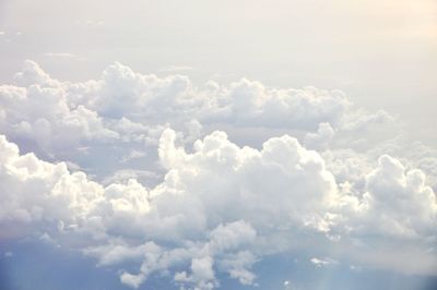 Aerial view of cloudscape