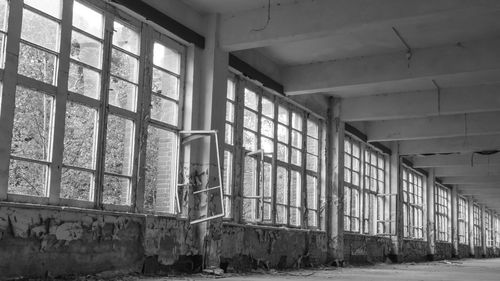 Interior of abandoned building
