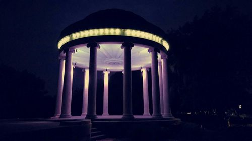 Columns at night