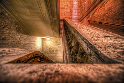 Surface level of water