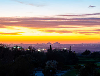 Scenic view of sunset