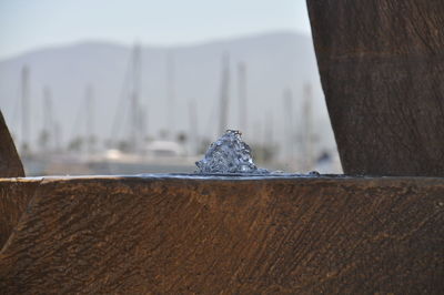 Close up of water feature