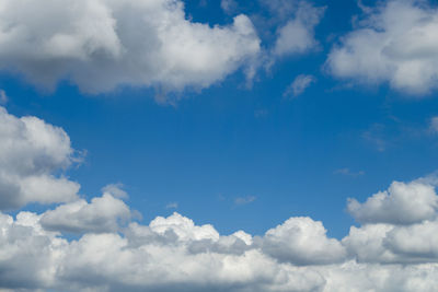 Low angle view of clouds in sky