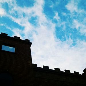 Low angle view of building against sky