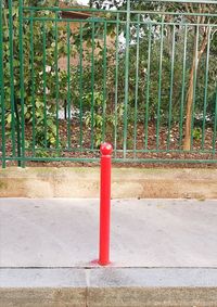 Red light against wall